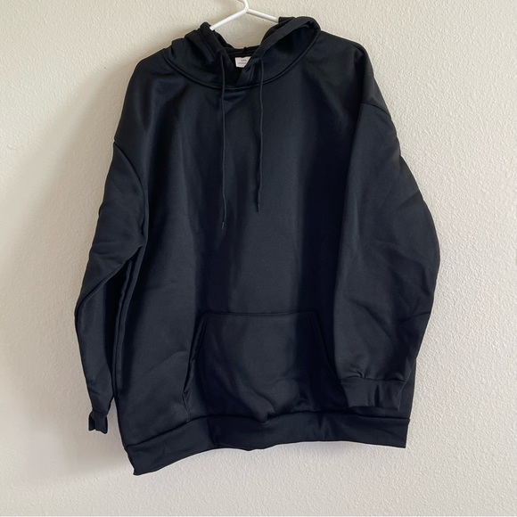 Black and white hoodie sweatshirt with funny sarcastic graphics - Picture 4 of 4